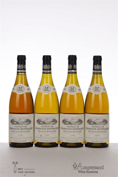 CHASSAGNE MONTRACHET BLANC EN PIMONT 2001 - Chateau de Chassagne Montrachet - Picard - 4 Bottles