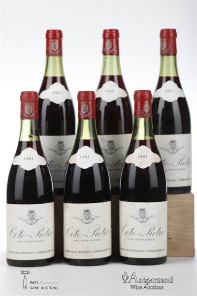 COTE ROTIE 1961 - Audibert & Delas - 6 Bottles