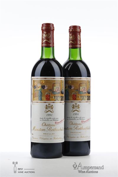 MOUTON ROTHSCHILD 1991 - Mc - 2 Bottles