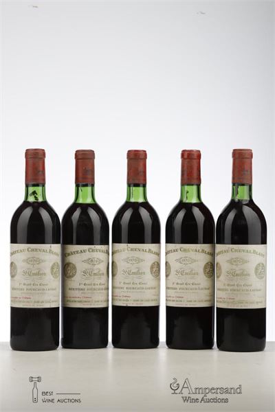 CHEVAL BLANC 1970 - Mc - 5 Bottles