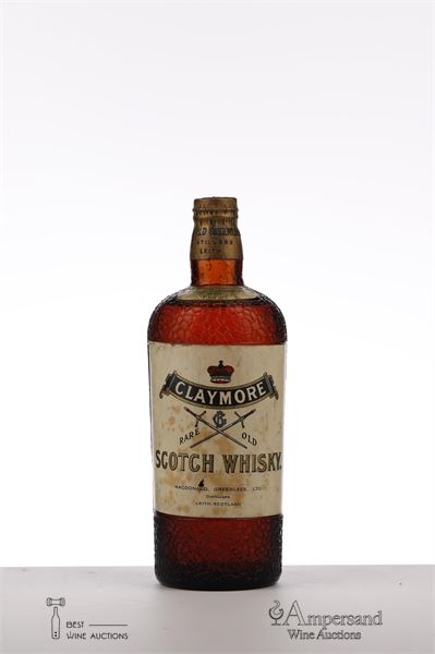 CLAYMORE RARE OLD SCOTCH WHISKY SPRINGCAP NV - McDonald Greenlees, presumed 60ies - 1 x 0,70Ltr