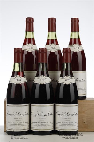 GEVREY CHAMBERTIN 1978 - Marchand Grillot - 6 Bottles
