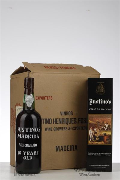 JUSTINO'S 10 YEAR OLD VERDELHO MADEIRA NV - Justino's - bottled 09/90 - 5 Bottles - Oc 6