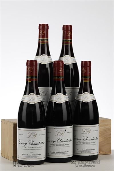 GEVREY CHAMBERTIN LES CHERBAUDES 2010 - Lucien Boillot - 5 Bottles