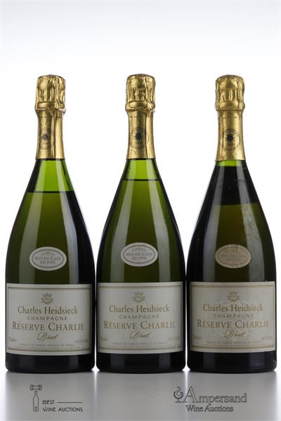 CHARLES HEIDSIECK 1990 BRUT CHARLIE L'OENOTHEQUE AN 2000 - 3 Bottles
