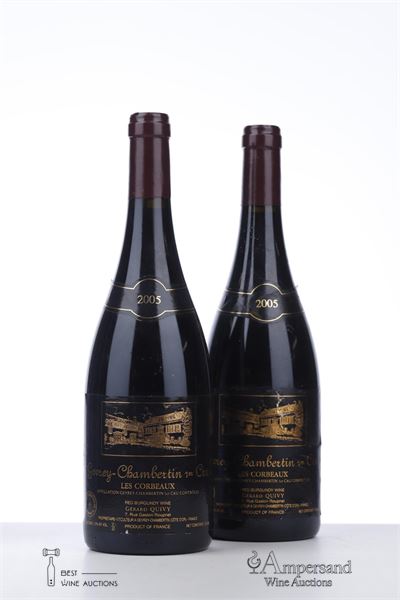 GEVREY CHAMBERTIN LES CORBEAUX 2005 - Gerard Quivy - 2 Bottles