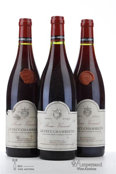 GEVREY CHAMBERTIN BEAU VERSANT 1994 - Moillard - 3 Bottles