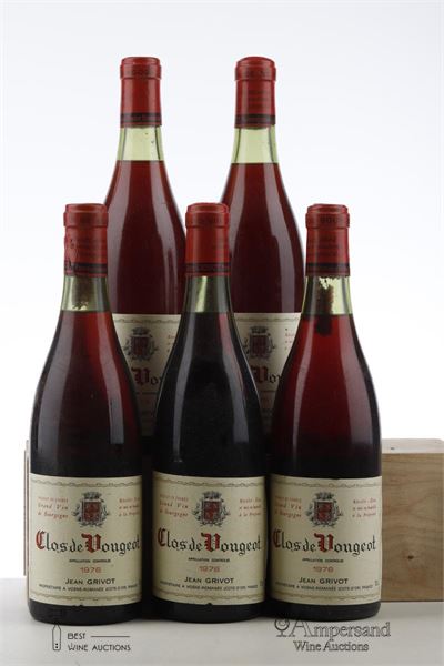CLOS DE VOUGEOT 1976 - Jean Grivot - 5 Bottles