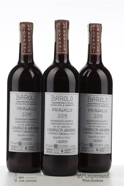 BAROLO PAIAGALLO 2019 - Canonica - 3 Bottles
