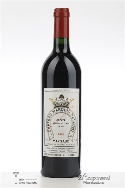 MARQUIS D'ALESME BECKER 1987 - Mc - 1 Bottle
