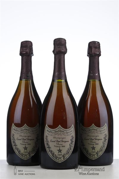 DOM PERIGNON ROSE 1988 - Moet et Chandon - 3 Bottles