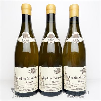 CHABLIS BLANCHOT 2005 - Francois Raveneau - 3 Bottles