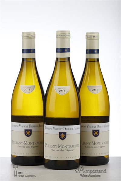 PULIGNY MONTRACHET CORVEE DES VIGNES 2015 - Dureuil Janthial - 3 Bottles