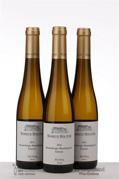 RIESLING BRAUNEBERGER MANDELGRABEN EISWEIN 2016 - Markus Molitor - 3 x 0,375Ltr