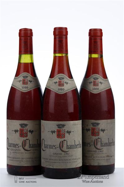 CHARMES CHAMBERTIN 1989 - Armand Rousseau - 3 Bottles