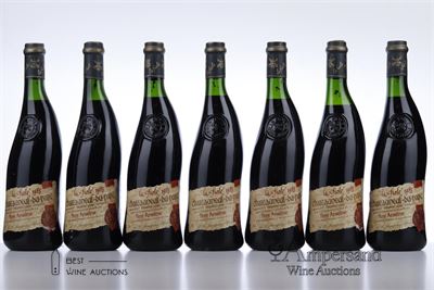CHATEAUNEUF DU PAPE LA FIOLE DU PAPE 1985 - Pere Anselme - 7 Bottles