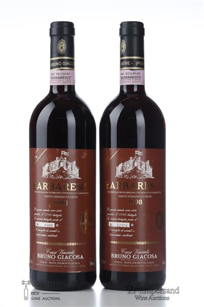 BARBARESCO RISERVA SANTO STEFANO DI NEIVE 1998 - Bruno Giacosa - 2 Bottles