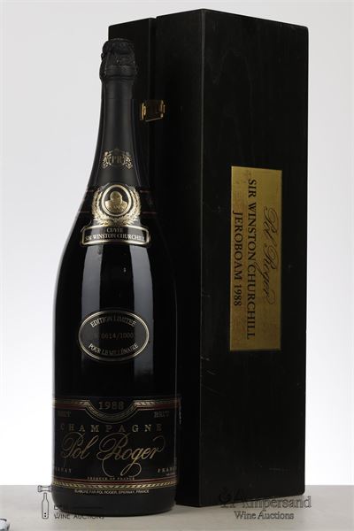 POL ROGER CUVEE SIR WINSTON CHURCHILL 1988 - Pol Roger - 3.00 Liter Bottle - Owc 1