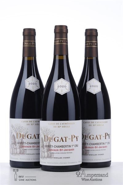 GEVREY CHAMBERTIN LAVAUX ST JACQUES VIEILLES VIGNES 2020 - Bernard Dugat Py - 3 Bottles - Oc 6