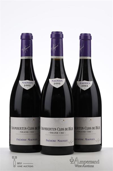 CHAMBERTIN CLOS DE BEZE 2002 - Frederic Magnien - 3 Bottles