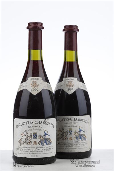 RUCHOTTES CHAMBERTIN 1992 - Château de Marsannay - 2 Bottles
