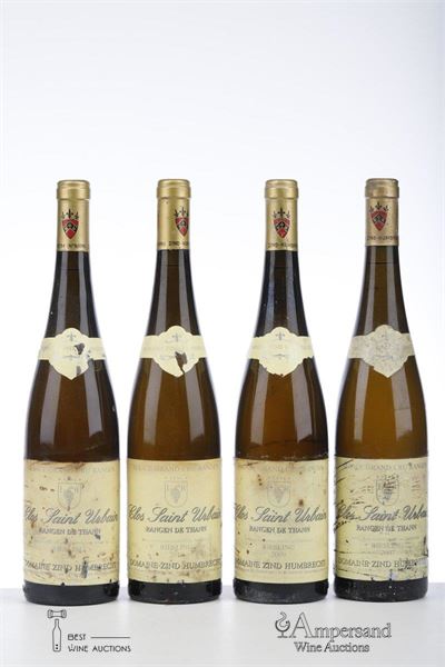 RIESLING CLOS ST URBAIN RANGEN DE THANN 1*2007 + 2*2009 + 1*2010  - Zind Humbrecht - 4 Bottles