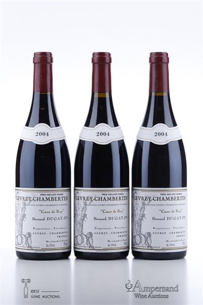 GEVREY CHAMBERTIN COEUR DE ROY TRES VIEILLES VIGNES 2004 - Dugat-Py - 3 Bottles