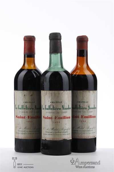 LA GAFFELIERE NAUDES 1959 - Mb - 3 Bottles
