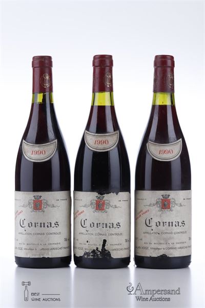 CORNAS VIEILLES VIGNES 1990 - Alain Voge - 3 Bottles