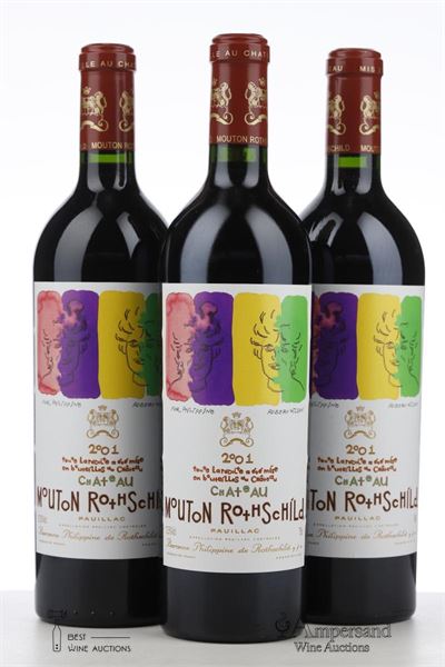 MOUTON ROTHSCHILD 2001 - Mc - 3 Bottles