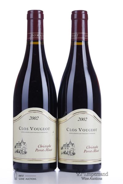 CLOS VOUGEOT 2002 - Christophe Perrot Minot - 2 Bottles