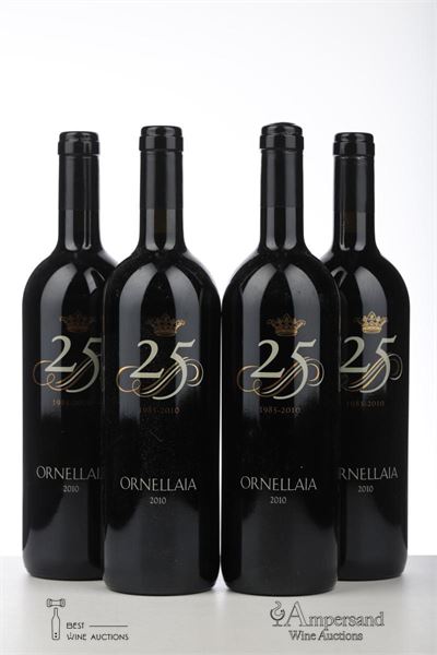 ORNELLAIA 25 ANNIVERSARIO 2010 - Tenuta dell'Ornellaia - 4 Bottles