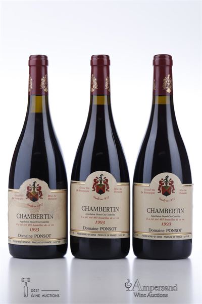 CHAMBERTIN 1993 - Ponsot - 3 Bottles