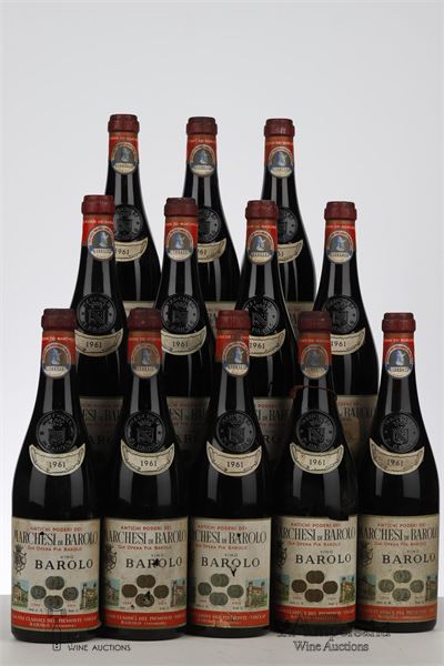 BAROLO 1961 - Marchesi di Barolo - 12 Bottles