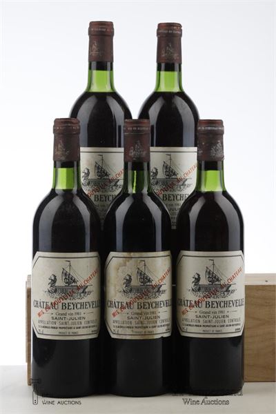 BEYCHEVELLE 1981 - Mc - 5 Bottles