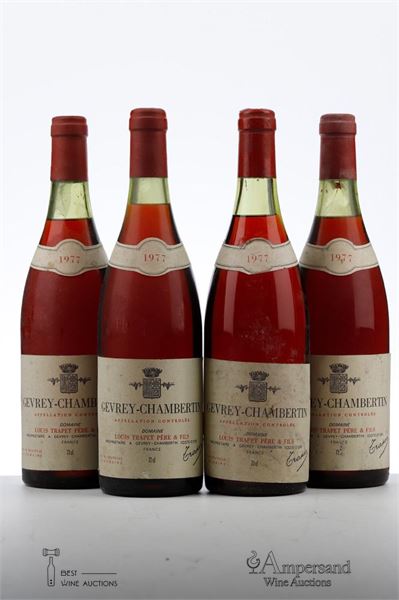 GEVREY CHAMBERTIN 1977 - Louis Trapet - 4 Bottles