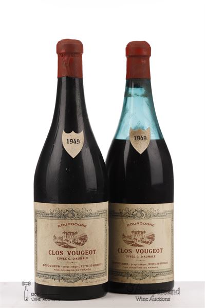 CLOS VOUGEOT CUVEE G D'AUMALE 1949 - Dufouleur - 2 Bottles