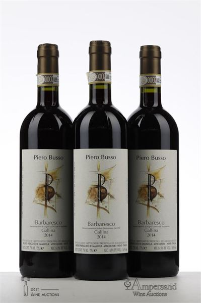 BARBARESCO GALLINA 2014 - Piero Busso - 3 Bottles