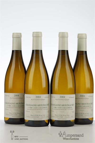 CHASSAGNE MONTRACHET BLANC LES CAILLERETS 2004 - Marc Colin - 4 Bottles