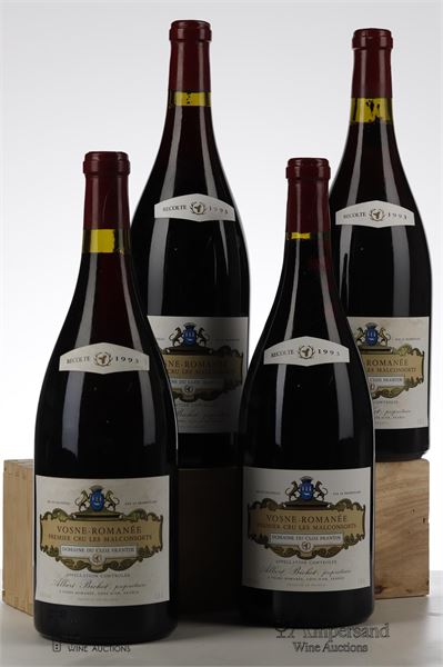 VOSNE ROMANEE LES MALCONSORTS 1993 - Albert Bichot domaine de Clos Frantin - 4 Magnums