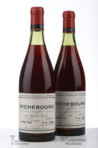 RICHEBOURG 1963 - Domaine de la Romanee Conti - 2 Bottles