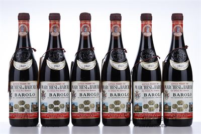 BAROLO 1967 - Marchesi di Barolo - 12 Bottles