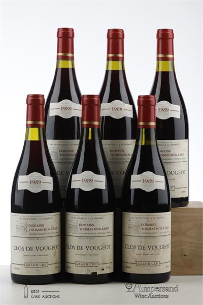 CLOS VOUGEOT 1989 - Thomas Moillard - 6 Bottles