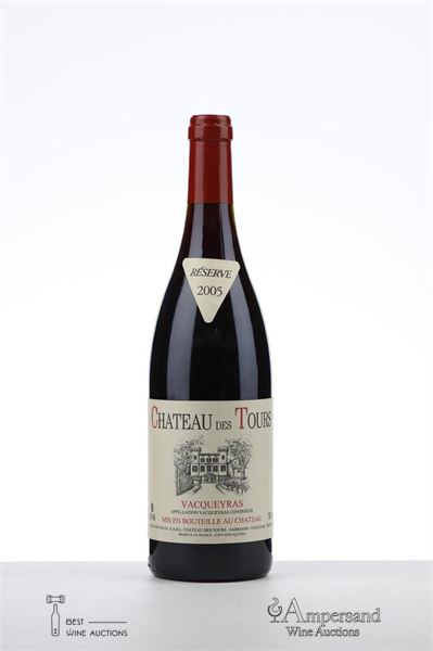 VACQUEYRAS CHATEAU DES TOURS 2005 - Rayas - 1 Bottle