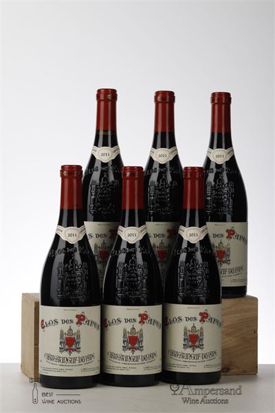 CHATEAUNEUF DU PAPE CLOS DES PAPES 2011 - Paul Avril - 6 Bottles