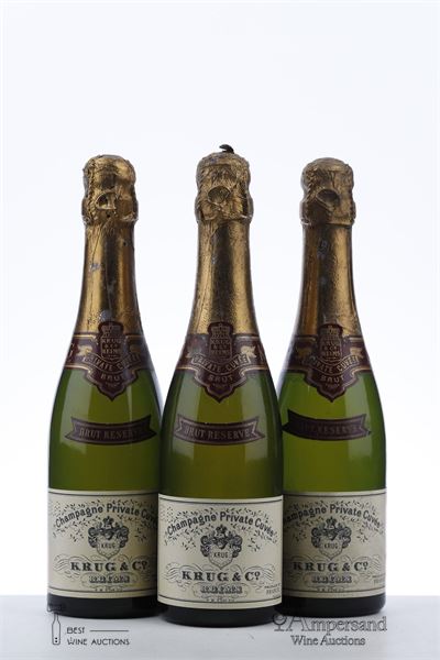 KRUG PRIVATE CUVEE NV - Krug - 60/70 Ties  - 3 Half Bottles