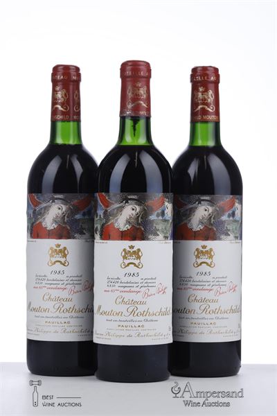 MOUTON ROTHSCHILD 1985 - Mc - 3 Bottles