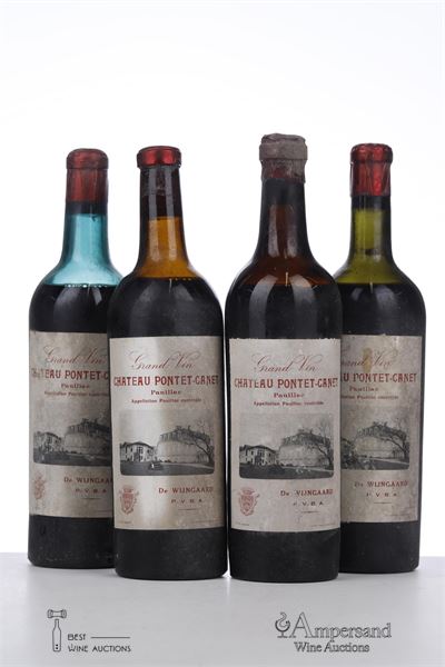 PONTET CANET 1950 - Mb - De Wijngaard PvBa - 4 Bottles