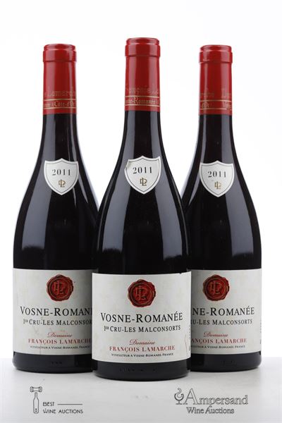 VOSNE ROMANEE LES MALCONSORTS 2011 - Francois Lamarche - 3 Bottles