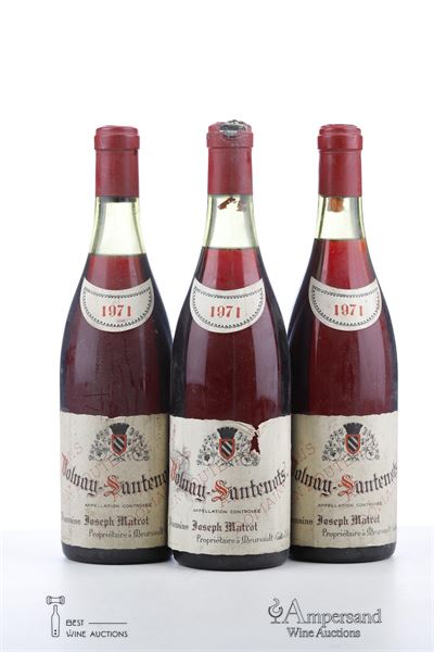 VOLNAY SANTENOS 1971 - Joseph Matrot - 3 Bottles